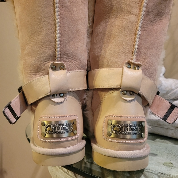 Australia Luxe Collective Tsar Tall Sheepskin Boots in Sand size 9 #415 - Picture 7 of 17
